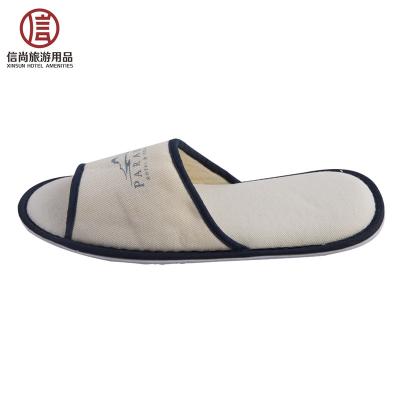 China Logo Hotel Disposable Slippers Wholesale custom made Soft Terry Cloth Spa Slipper for sale