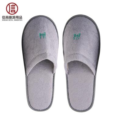 China Soft Five Star White Fluffy Slippers Terry Hotel Washable Disposable Slippers for sale