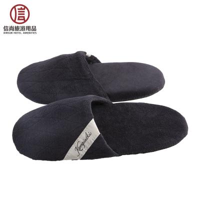 China Soft Elegant Foam Cotton Velvet Thick Bathroom Slipper For Hotel for sale