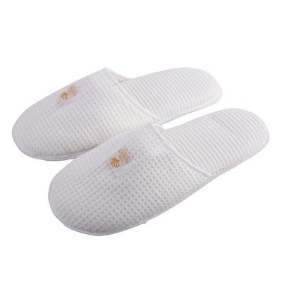 China Luxury Disposable Soft Terry Fluffy Cotton Memory Foam Non-slip Spa Slipper for sale