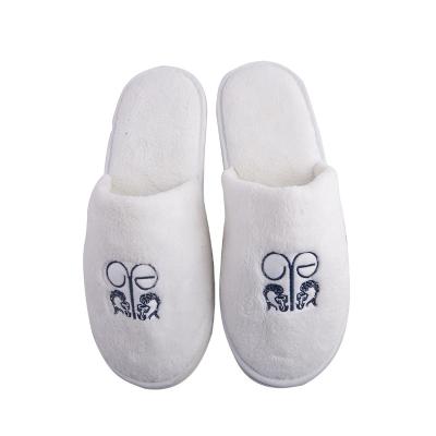 China Wholesale Disposable Luxury Soft Coral Fleece Hotel Slipper for sale