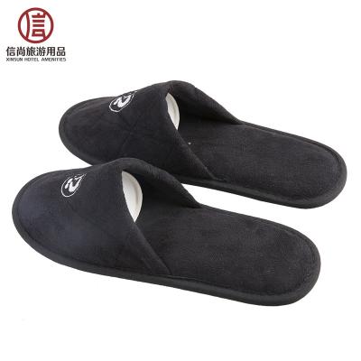 China Wholesale Soft Cheap Hotel Stitch Cloth Plastic Slipper for sale