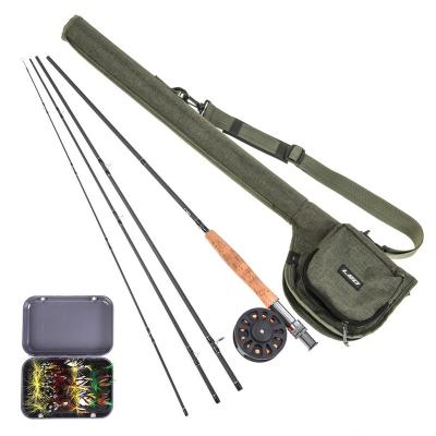 China Fishing Rod Combos Kit With Reel by Combos Kit New Fly Fishing Rod, Rod, Line, Lure Set, Hooks and Carrier Bag for Fishing for sale