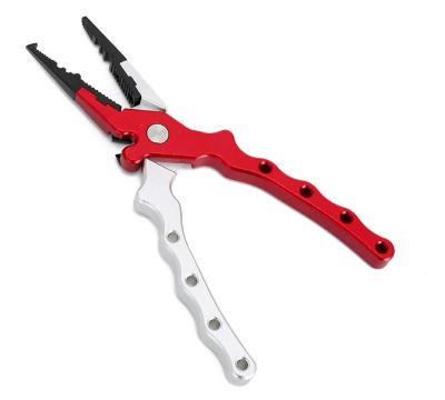 China Stainless Steel Lip Fishing Pliers Drop Forged Fishing Pliers with Ring Opener Fishing Tools for sale