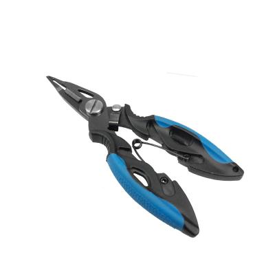 China 2CR13 Titanium ABS Titanium Wholesale Plating Plastic Stainless Steel Outdoor Multifunctional Fishing Pliers steel+ABS+rubber for sale