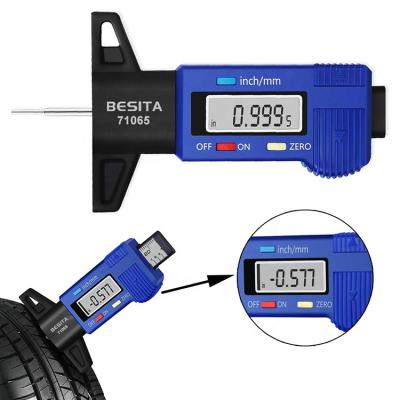 China Garage Tire Groove Gauge Besita Digital Tire Groove Depth Gauge Custom Digital Tire Depth Gauge for sale