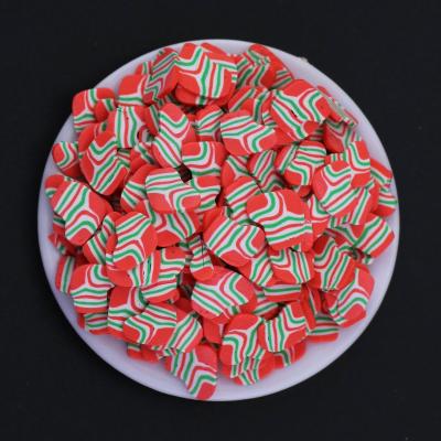 China Everywhere Red Christmas Stocking Polymer Clay Sprinkles Slices Stocking For Mud Crafts Nail Deco Tumbler Resin Fillers for sale