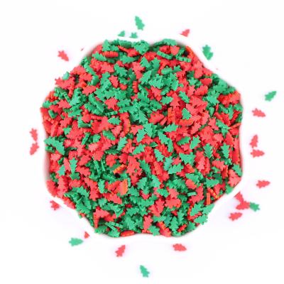 China Worldwide Red Green Polymer Clay Sprinkles Slices For Slime Christmas Tree 5MM Opens Nail Deco Tumbler Resin Fillers for sale