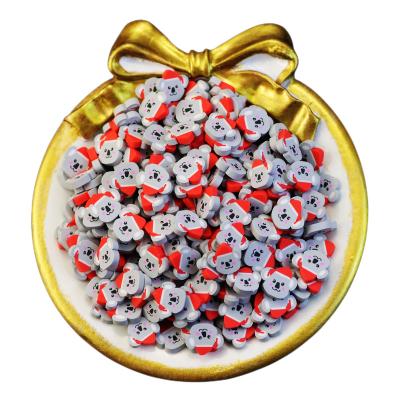 China Worldwide 5MM 10MM Christmas Koala Polymer Clay Sprinkles Slices Koala For Mud Crafts Nail Deco Tumbler Resin Fillers for sale