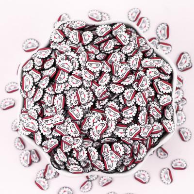 China Worldwide 5MM 10MM Slices Santa Claus Christmas Polymer Clay Sprinkles For Mud Crafts Nail Deco Tumbler Resin Fillers for sale