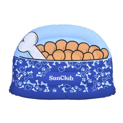 China Stocked jilong 51147 Inflatable Pets Float Collapsible Pet Pool For Indoor / Outdoor for sale