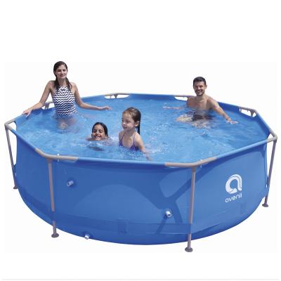 China Jilong Avenli 17800 Sirocco Round Top Quality Blue Round Steel Frame Swimming Pools Family Size Pools 420Cm X 84Cm for sale