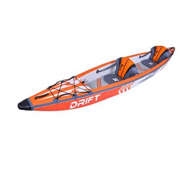 China Drop Stitch Jilong 37641 Drift Kayak Inflatable Sea Kayak with High Pressure Pump, Kayak Paddle*2, Backpack and Inflatable Seat for sale