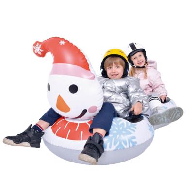 China 4 Durable Handles for jilong 2-Person Snowman Snow Tube Kids Sledding Equipment Winter Safety Toy PVC Inflatable Funny Snow Tube for sale