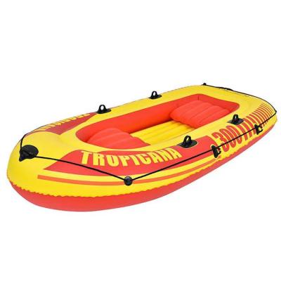 China Super fun jilong 37480 Tropicana 300 boat set 2-3 person inflatable fishing boat with paddles rafting boat for outdoor for sale