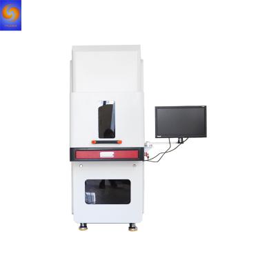 China Laser Marking 20w 30w 50w Option Stainless Metal Cutter Engraving Metal Business Card Making Enclosed Mini Fiber Laser Marking Machine for sale