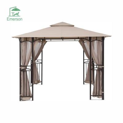 China Outdoor/Garden/Patio Aluminum Gazebo EMERSON New Design Outdoor Garden Gazebo With Mosquito Net for sale