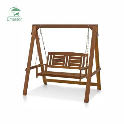 China Modern EMERSON Outdoor Garden Hardwood Terrace Furniture Porch Swing Chair with Stand for sale