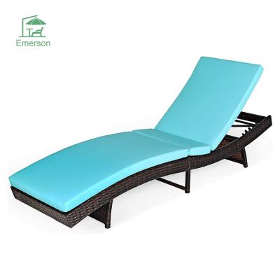 China Modern EMERSON Outdoor Beach Sun Lounger Rattan Furniture Sun Sofas For Pool Side for sale