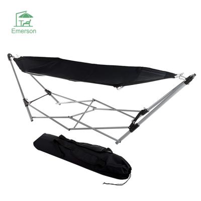 China EMERSON Wholesale Customized Oxford Doublenest Durable Garden Swing Camping Hammock With Stand for sale