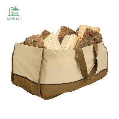 China 600D Oxford Cloth EMERSON Outdoor Log Carrier Bag Garden Patio Firewood Carrier for sale