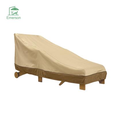 China EMERSON Dust Proof Garden Furniture Beach Chair Cover Outdoor Patio Chaise Lounge Cover for sale