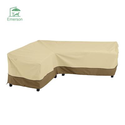 China EMERSON Garden Modern L Shape Sofa Furniture Cover Patio Sectional Sofa Cover for sale