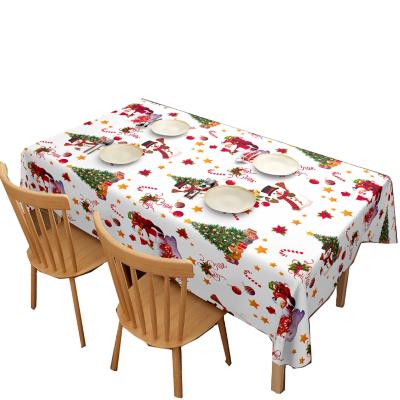 China Raincoat Custom Design Waterproof Handmade Customized Technics Logo Style Outdoor Modern Color Dye Christmas Tablecloth Set Sublimation for sale