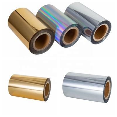 China Univacco Quality Cold Stamping Foil Paper/Film Label Stickers Gold Color Foil For Sheet Roll Label Stickers/Self Adhesive Label Sticker for sale