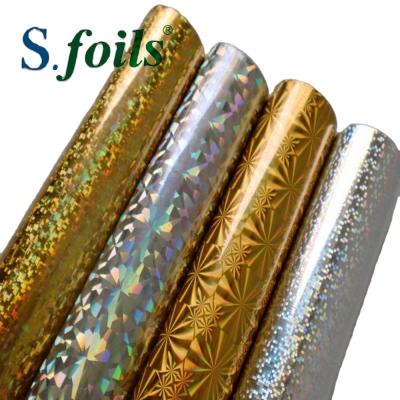 China Wholesale Holographic Transparent Paper Hot Stamping Foil For Printed Paper for sale