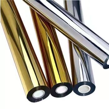 China Paper Foil Hot Stamping Foil In Shiny Gold And Silver Color Metallic Foil for sale