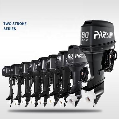 Κίνα 2 Stroke 2 Cylinder Marine Gasoline Outboard Motor for Boat Electric Engine by Parsunn προς πώληση