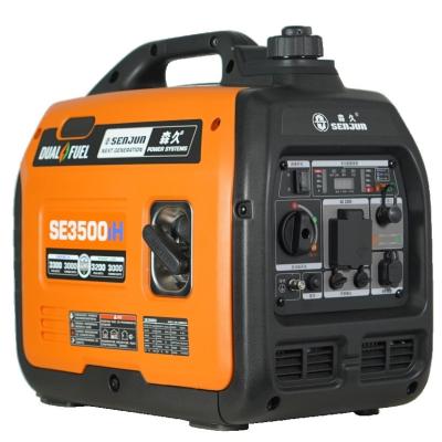 China Portable Power Inverter Generator für Heimkühlsystem Benzin 2,5 kW 3,0 kW Leer zu verkaufen