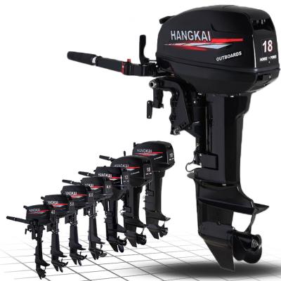 China Hangkai 2 Stroke Outboard Engine Assembly for Gasoline 40HP 6HP 12HP 18HP Boat Engine for sale