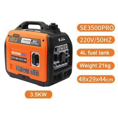 China 3.5kw Silent Inverter Gasoline Generators for Home 220V Portable Outdoor Emergency zu verkaufen