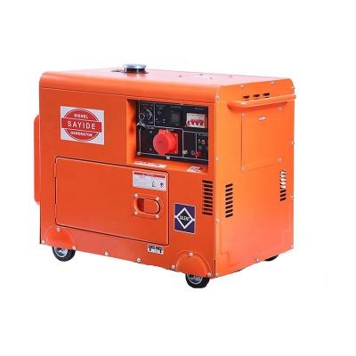 中国 220v/380v出力電圧 6KW 鉱山および鉱山運用用の携帯ディーゼル発電機セット 販売のため