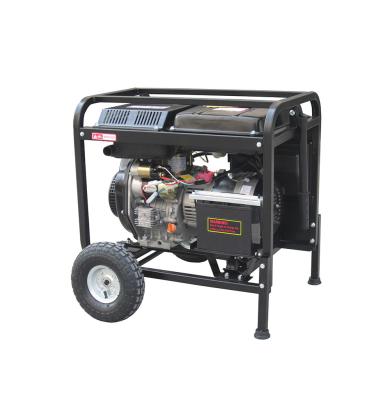 China Generador diesel eléctrico portátil de tres fases de 6/8/10kW de una sola fase de 380V 120KG 3600RPM en venta