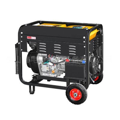 中国 家庭用 220V 60HZ V-twinL シングル 4サイクルディーゼル発電機 6/8/10kW 120KG 重量 販売のため