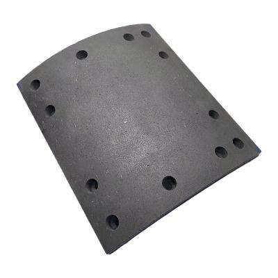 China KLS Truck Bus Spare Parts 12 Holes Semi-metallic Drum Brake Lining WVA 19369 19370 for sale