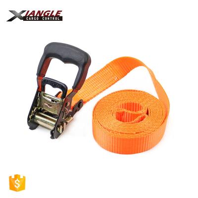 China 1.5 Inch 2000kgs High Tenacity Polyester Yarn Heavy Duty Cargo Tie Down Straps Lashing Straps Tensioning Ratchet Straps Manufacturer for sale