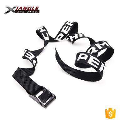 China Polyester 1 Inch 350kgs 25mm Buckle Tie Down Belt Cargo Cam Buckles Lashing Straps Custom Belt With Logo for sale