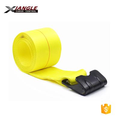 China Polyester 30ft. x 4 in. X 16,200 lbs. Winch strap with flat hook for sale