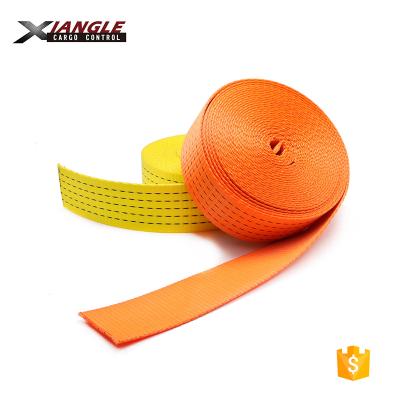 China 100% 50mm high tenacity polyester yarn 2 inch polyester webbing tie belt strap mobile polyester belt used for ratchet buckle strap for sale