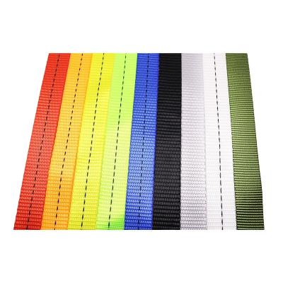 China 100% High Tenacity Polyester Yarn 25mm High Tenacity Cam Buckle Polyester Yarn Strap Lashing Webbing Strap for sale