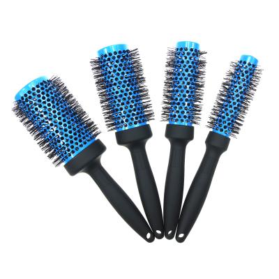 China Custom Round Aluminum Ionic Ceramic Hair Brush Nondisposable Professional Hair Brush Set Wholesale for sale