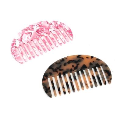 China New Tortoiseshell Salon Hair Comb High Quality Decorative Acetate Hair Combs for sale