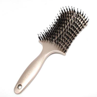 China Compact Self Cleaning Self Cleaning Nylon Hair Brush Nylon Hair Brush Custom Logo Flexible Fast Magic Hair Brush for sale