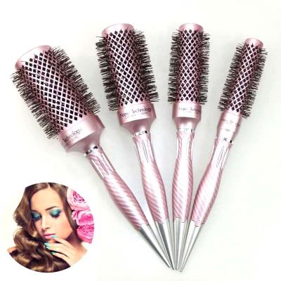 China High Quality Waterproof Custom Hair Brush Salon Hair Dryer Brush Barber Styling Ionic Ceramic Round Hair Brush for sale