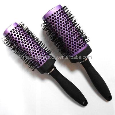 China Compact Nano Technology Massage Ionic Square Ceramic Hair Brush for sale