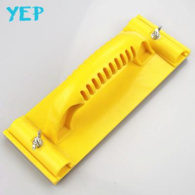 China Yep Backing Paper Hand Tool Hand Sander Sanding Sponge Polishing ABS Handle Sanding Tools for sale